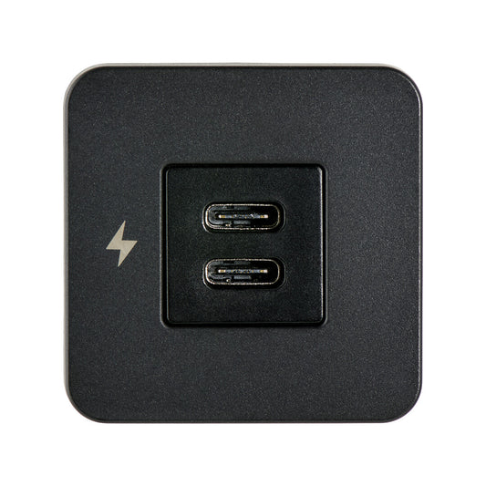 TILE USB-C / USB-C LATURI 12/24V, MUSTA
