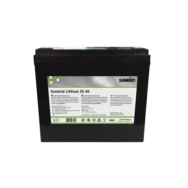 Litiumakku Sunwind 50 Ah