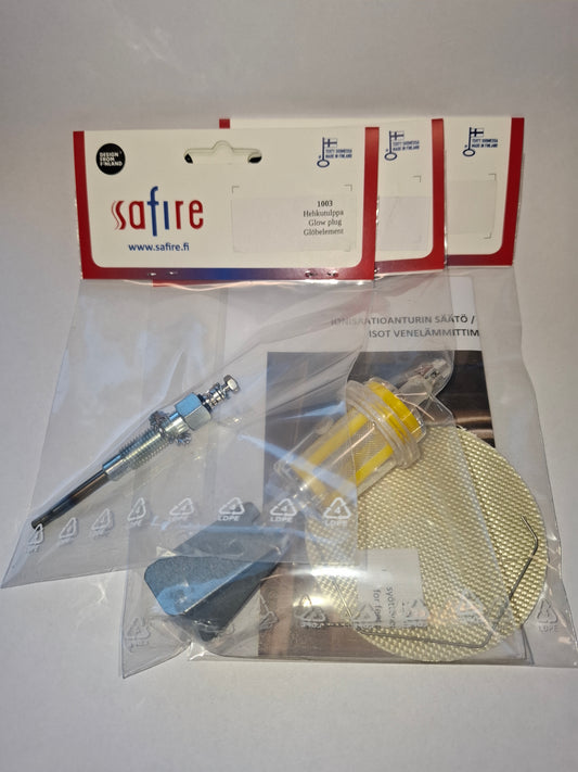 Safire diesellämmittimen huoltopakkaus, täydellinen