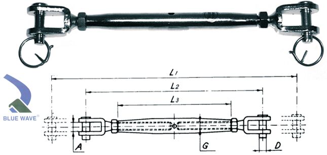 VANTTIRUUVI M6 KIERTEELLÄ AISI 316