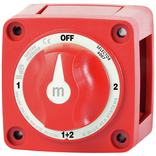 M-SERIES MINI PÄÄVIRTAKYTKIN 1-2-OFF-BOTH, PUNAINEN
