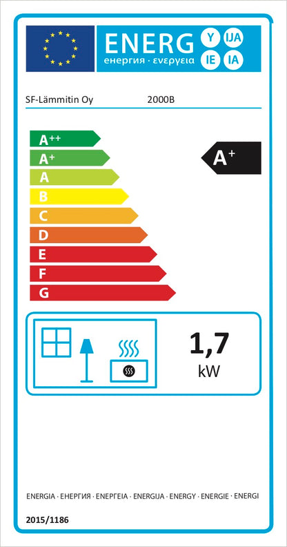 SAFIRE 2000B musta mökkilämmitin 12V (Diesel/polttoöljy)